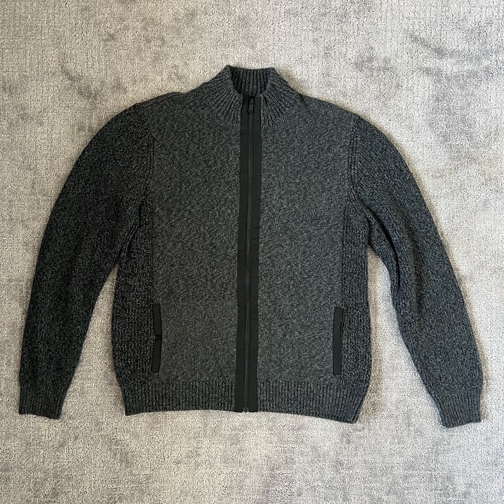 Daniel Hechter Paris Full Zip Heavy Knit Sweater